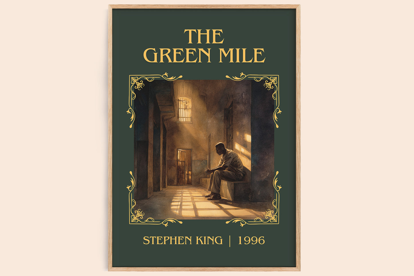 The Green Mile classic book art book poster by Stephen King – framed literary art print