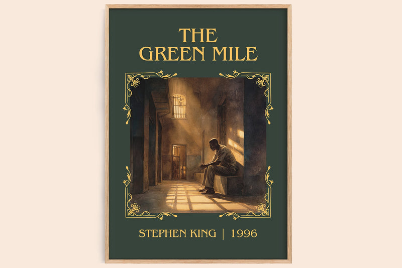 The Green Mile classic book art book poster by Stephen King – framed literary art print