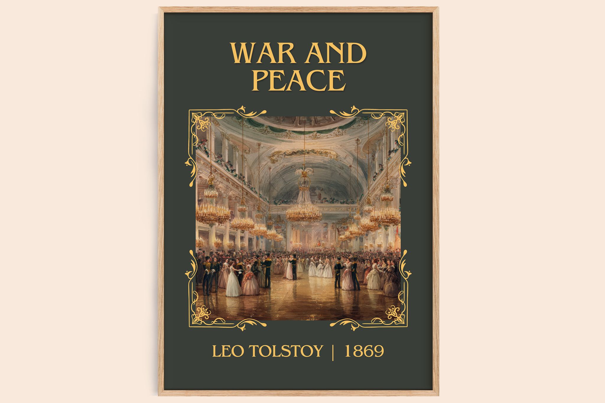 War and Peace Classic Book Art Print by Leo Tolstoi