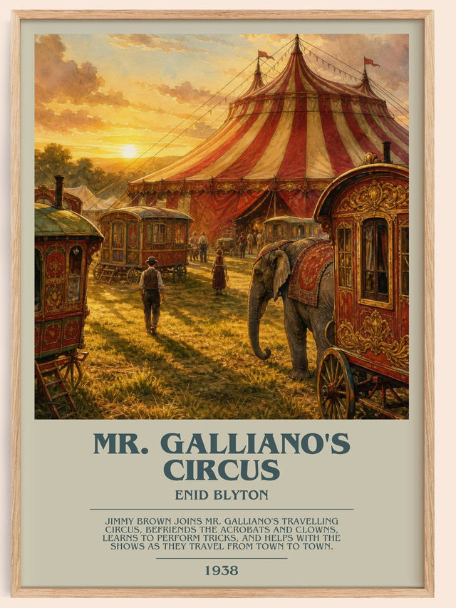 Mr. Galliano'S Circus Bookish Wall Art by Enid Blyton