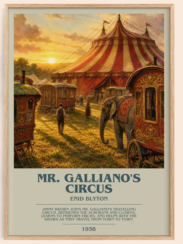 Mr. Galliano'S Circus Bookish Wall Art by Enid Blyton