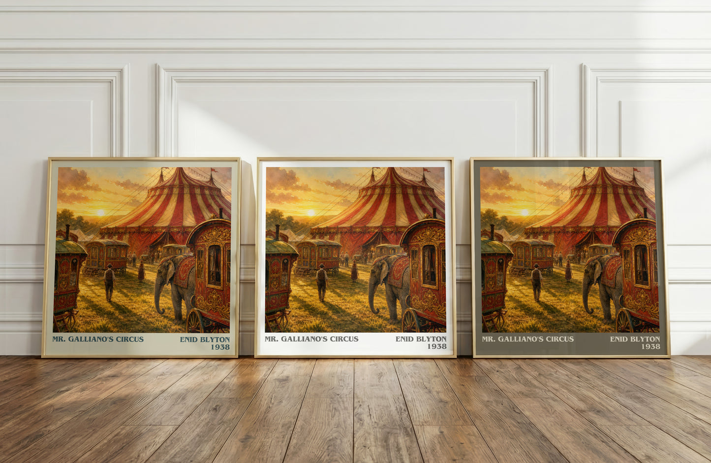 Mr. Galliano'S Circus literary art print colour and style options – Enid Blyton book art