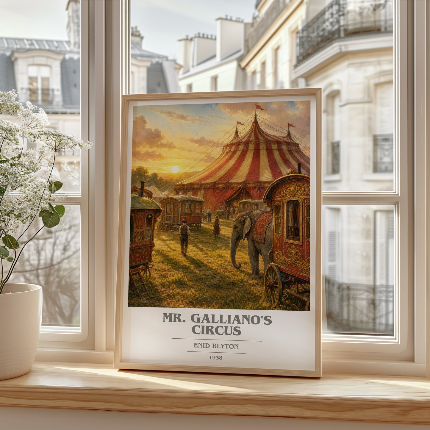 Mr. Galliano'S Circus book cover poster colour and style options – Enid Blyton book art