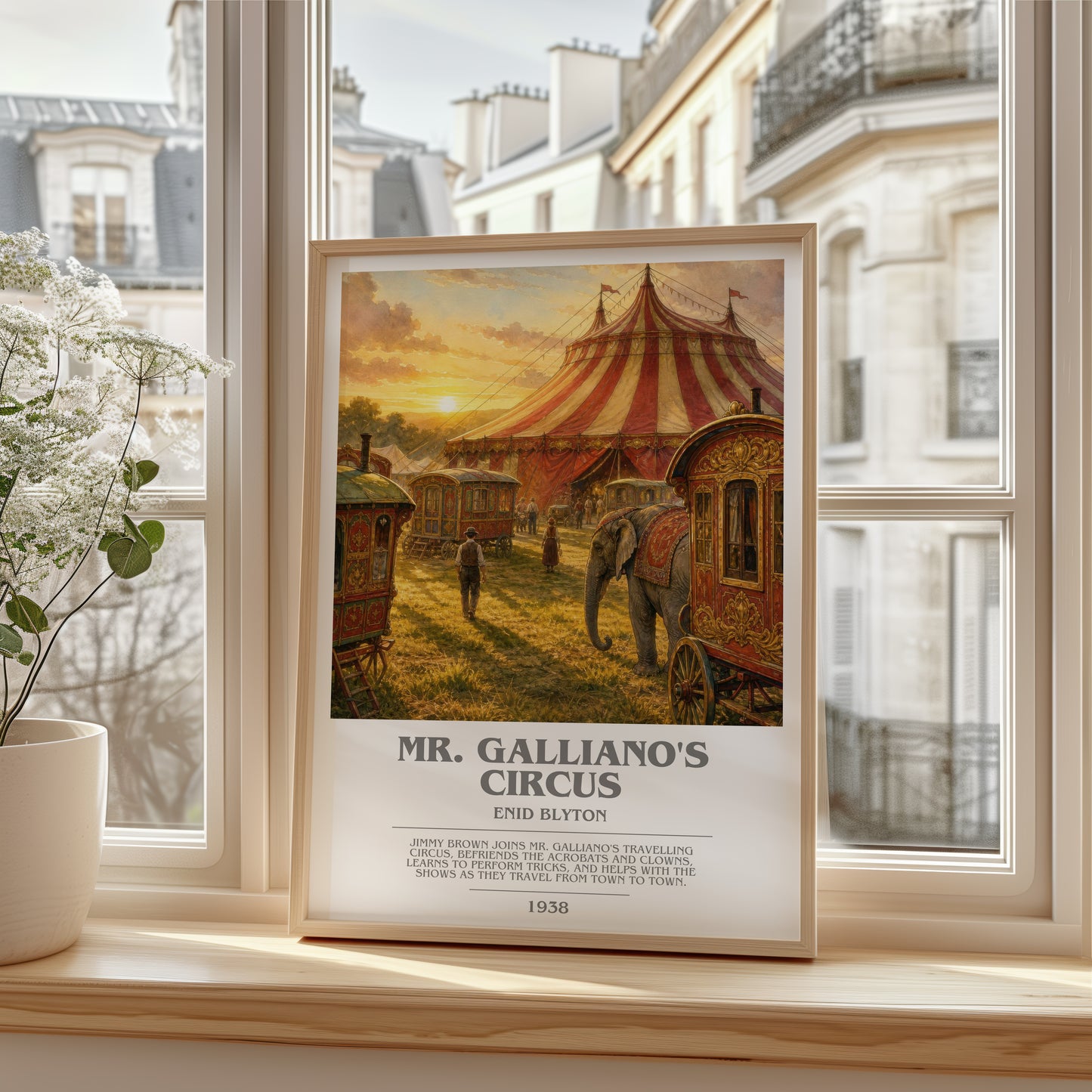 Mr. Galliano'S Circus bookish poster colour and style options – Enid Blyton book art