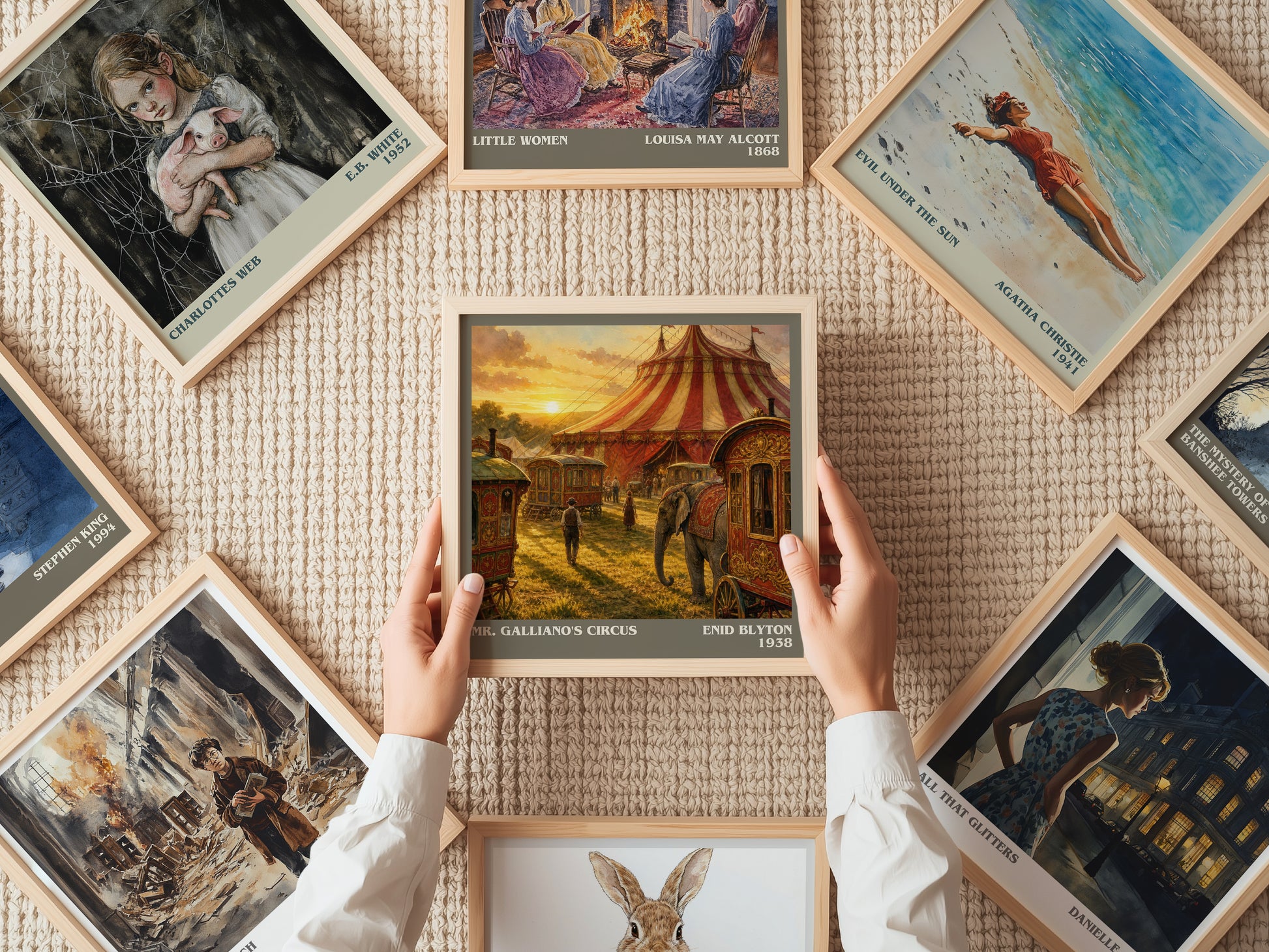 Mr. Galliano'S Circus literary book poster framed on wall – childrens wall art