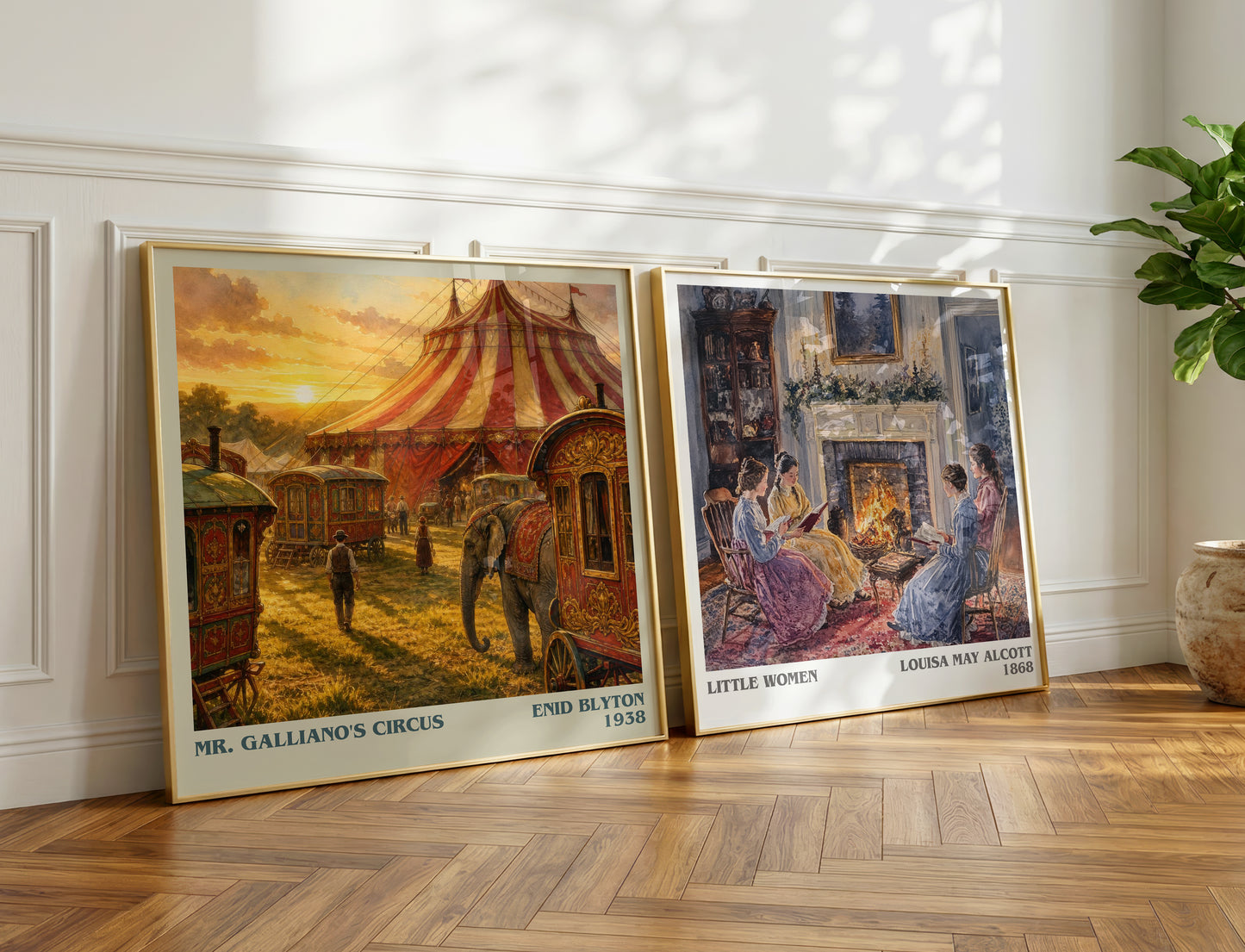 Mr. Galliano'S Circus literary print on bookshelf – Enid Blyton fan gift