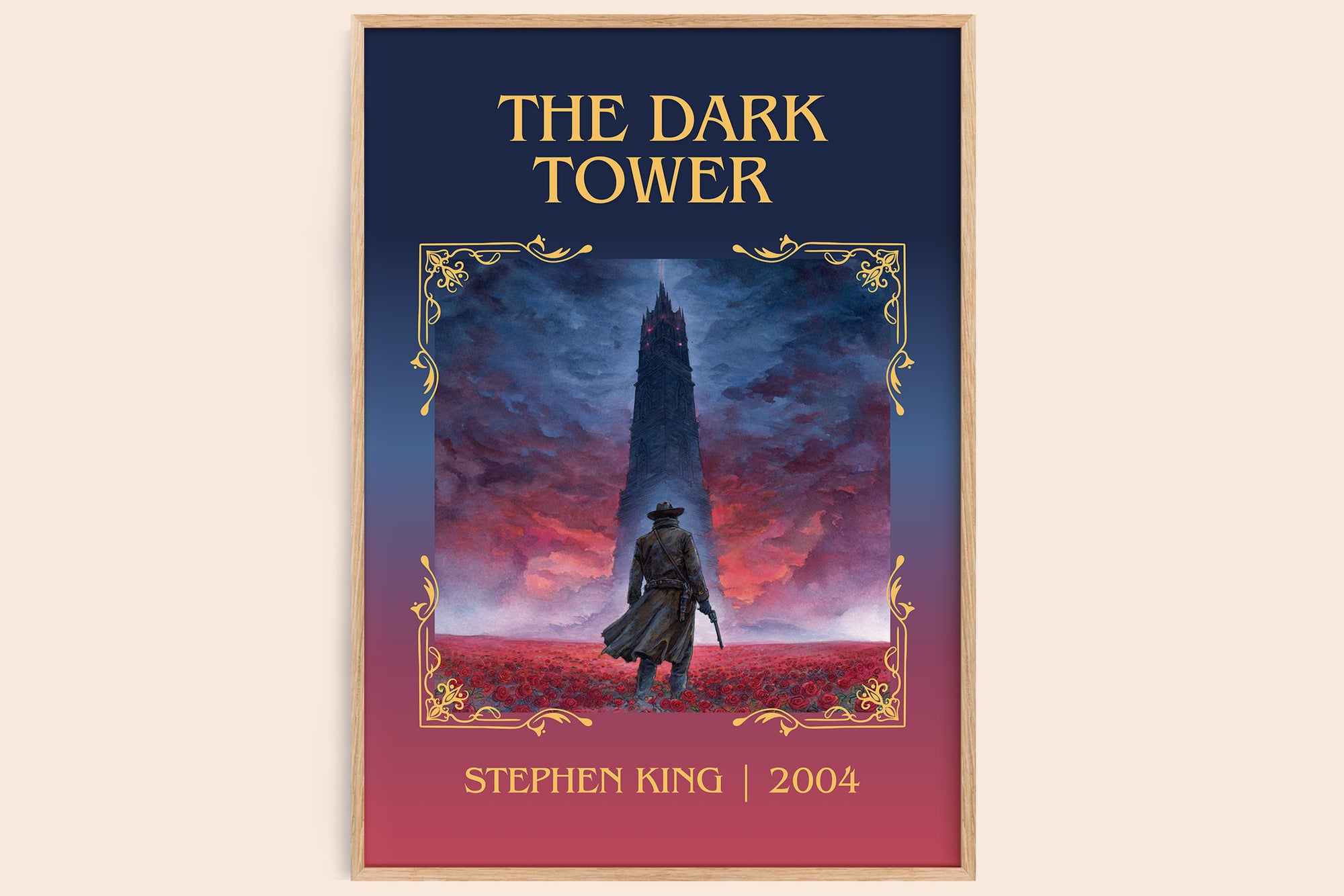 The Dark Tower classic book art book poster by Stephen King – framed literary art print
