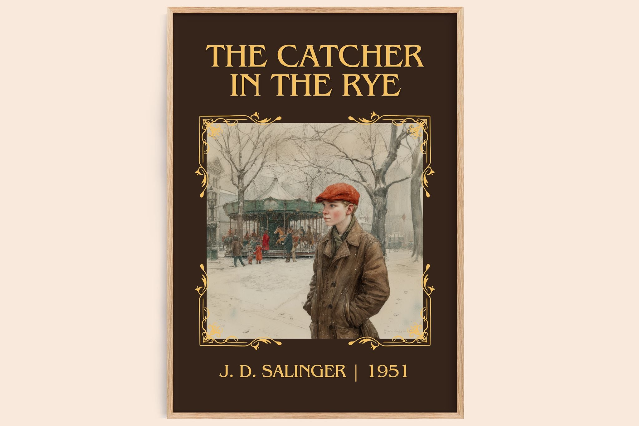 The Catcher in the Rye Classic Book Art Print by J. D. Salinger
