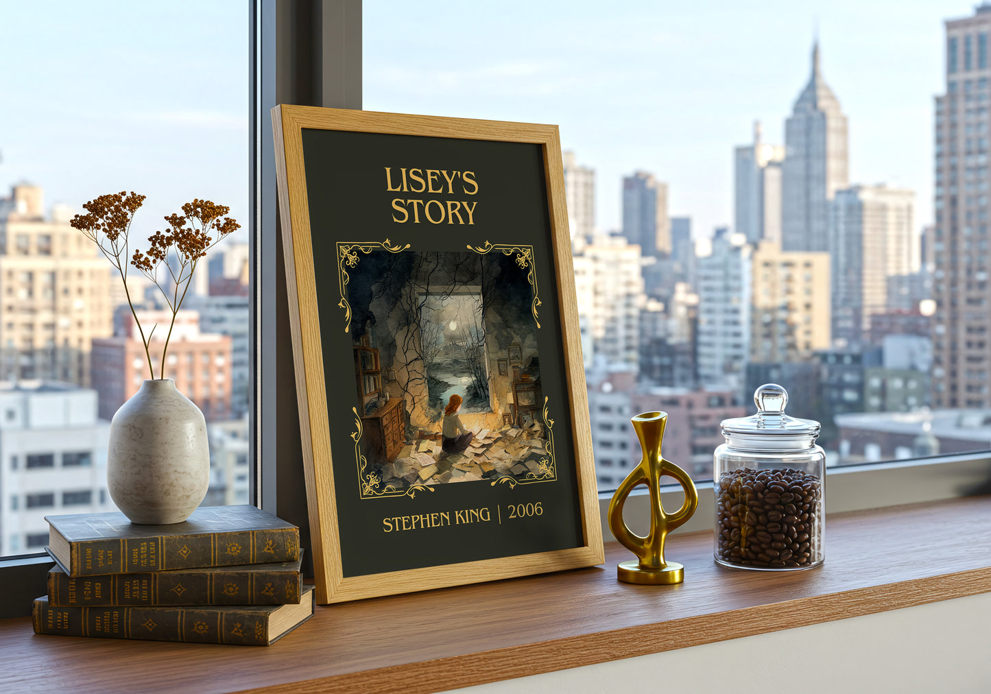 Lisey's Story classic book art print paper finish options – matte satin gloss