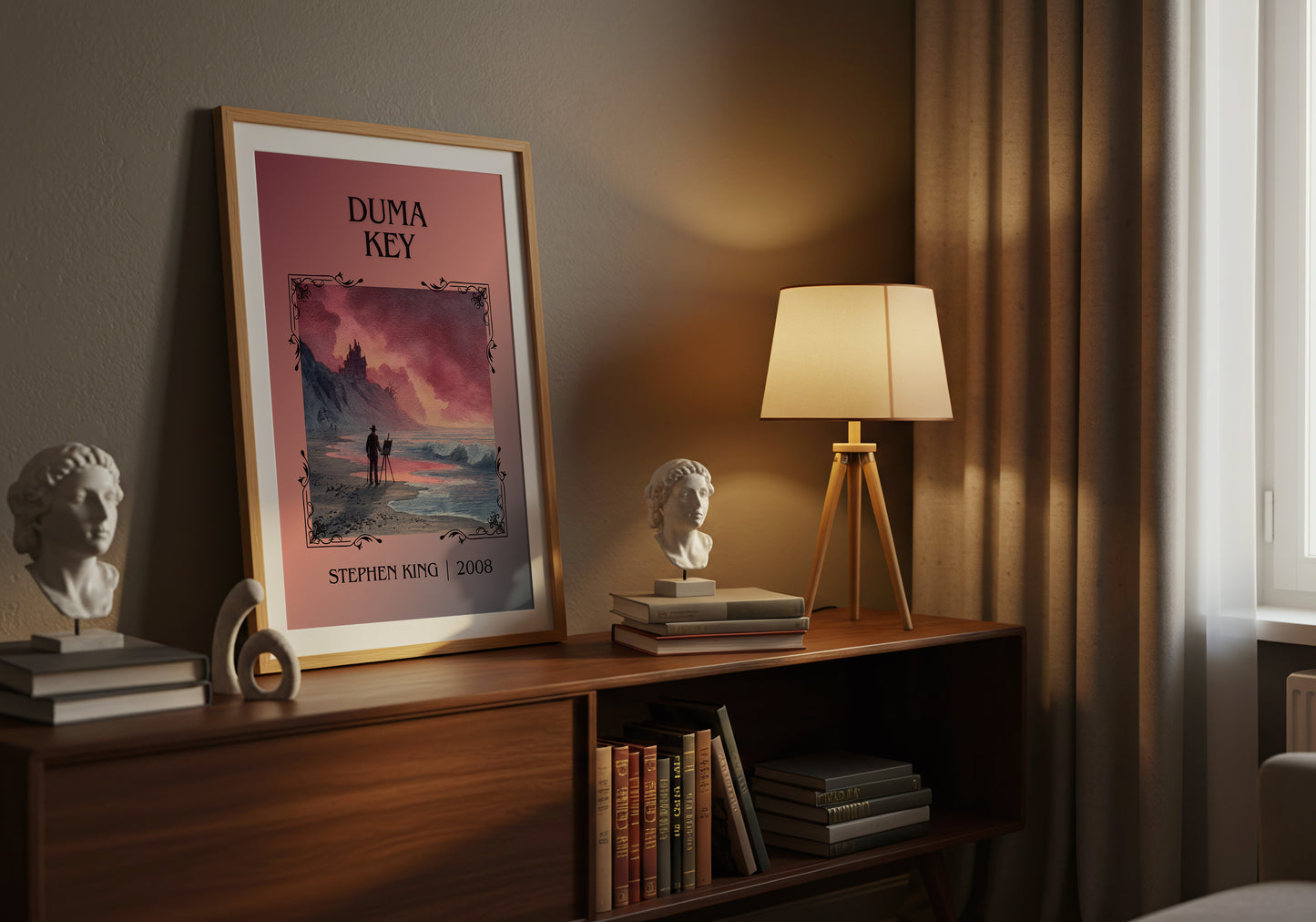 Duma Key classic book art book poster framed on wall – horror wall art
