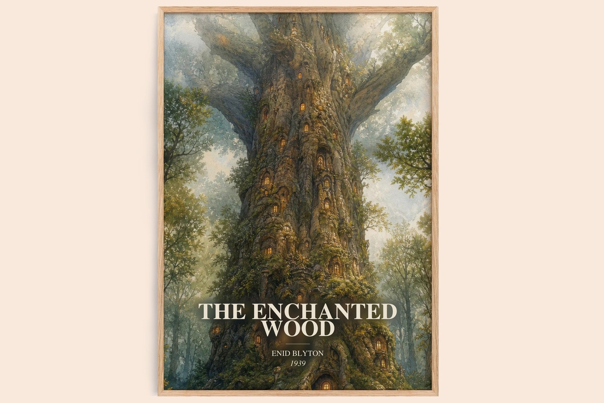 The Enchanted Wood Book Watercolour Illustration by Enid Blyton
