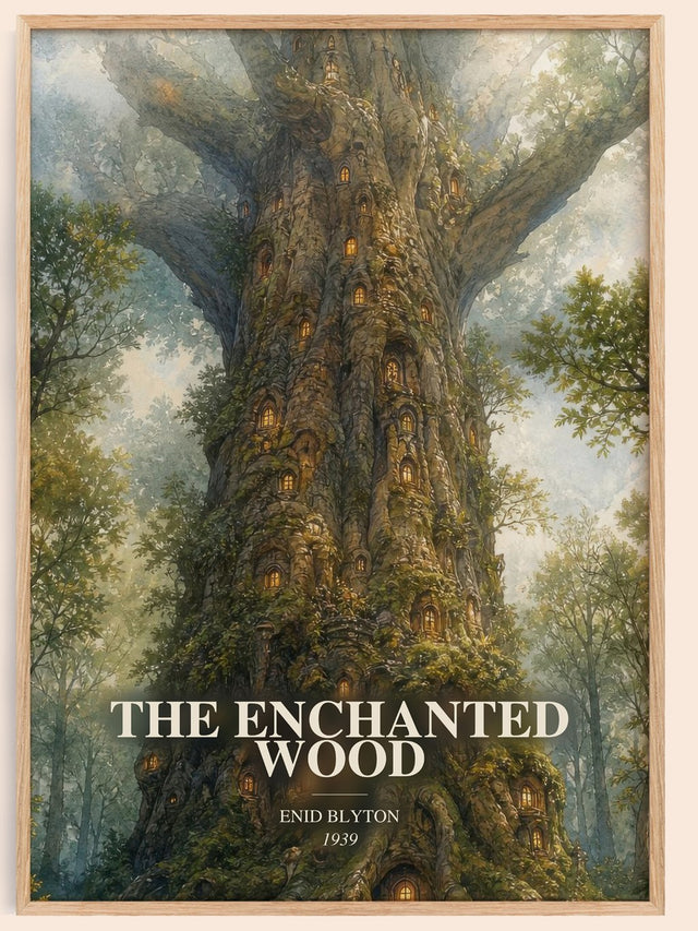 The Enchanted Wood Book Watercolour Illustration by Enid Blyton