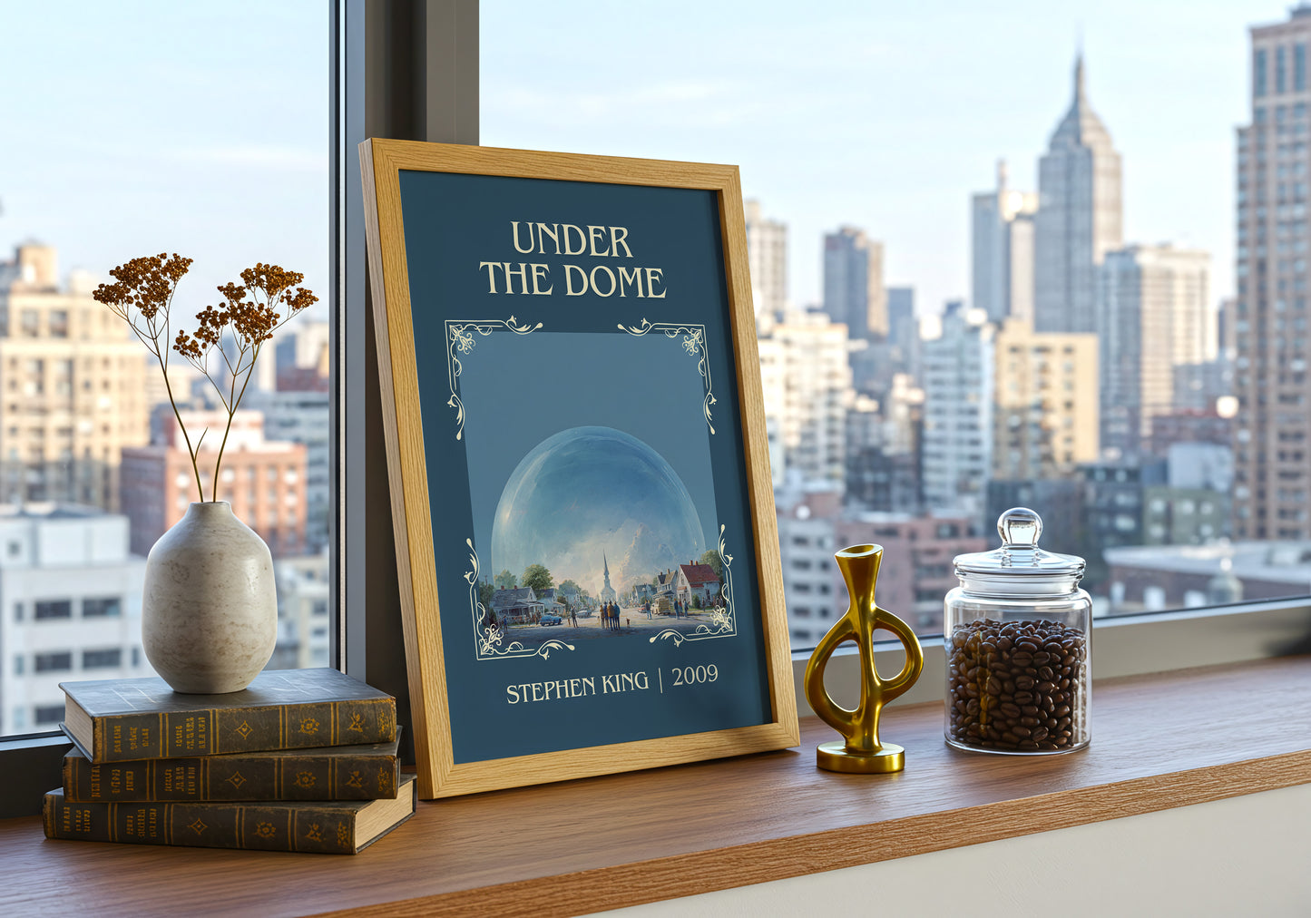 Under the Dome classic book art print paper finish options – matte satin gloss