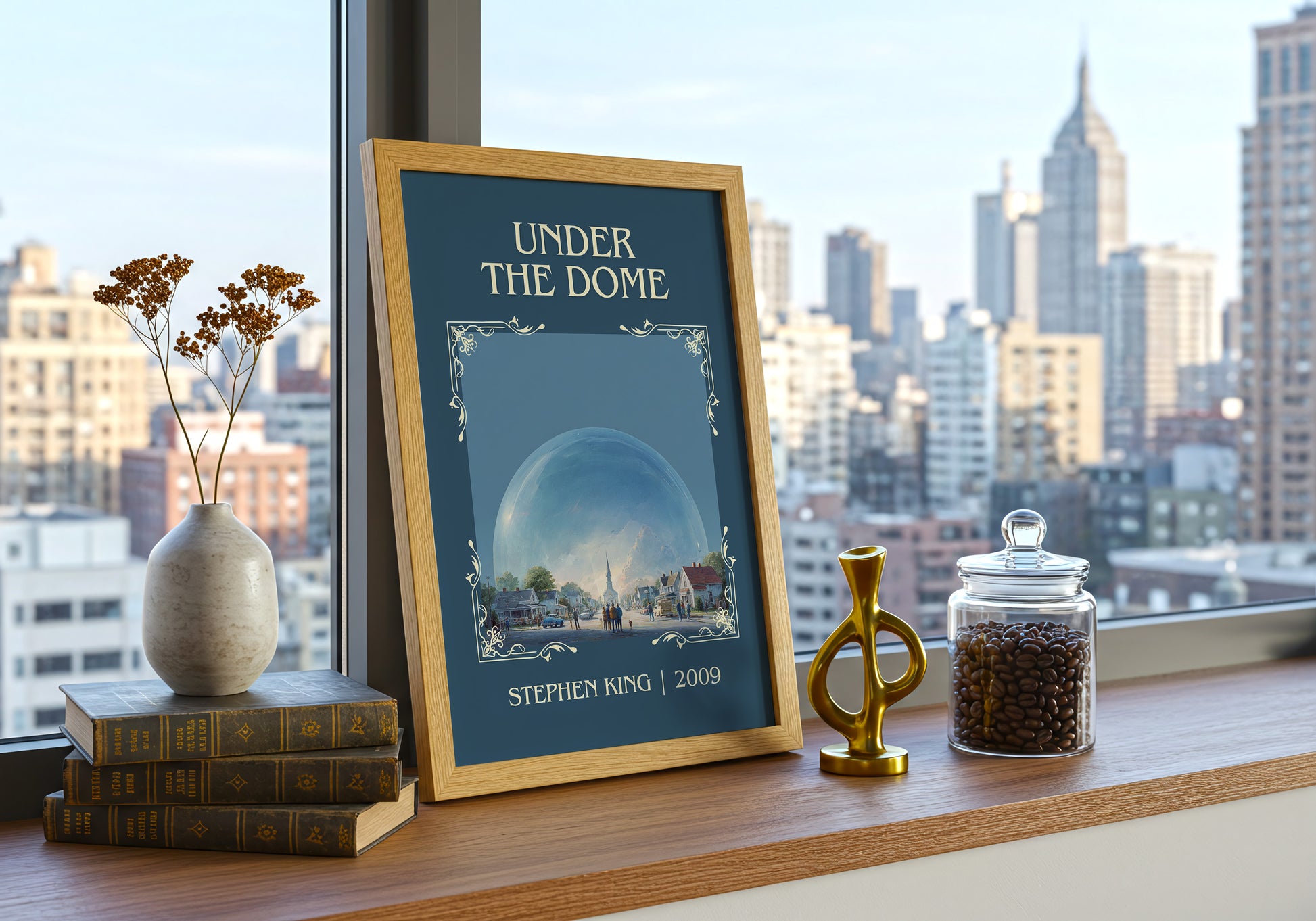 Under the Dome classic book art print paper finish options – matte satin gloss