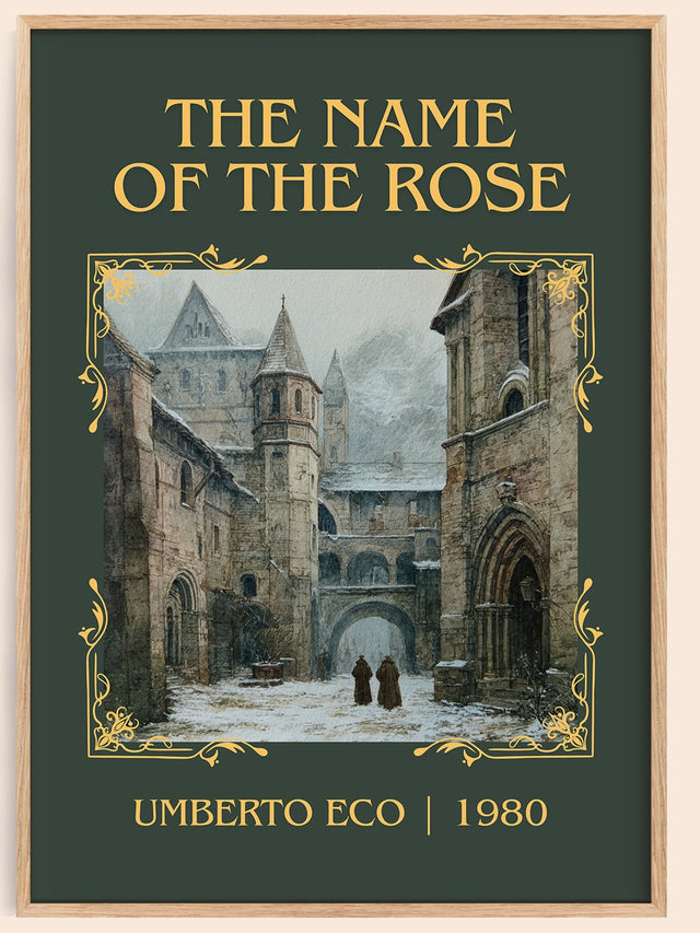 The Name of the Rose Classic Book Art Print by Umberto Eco