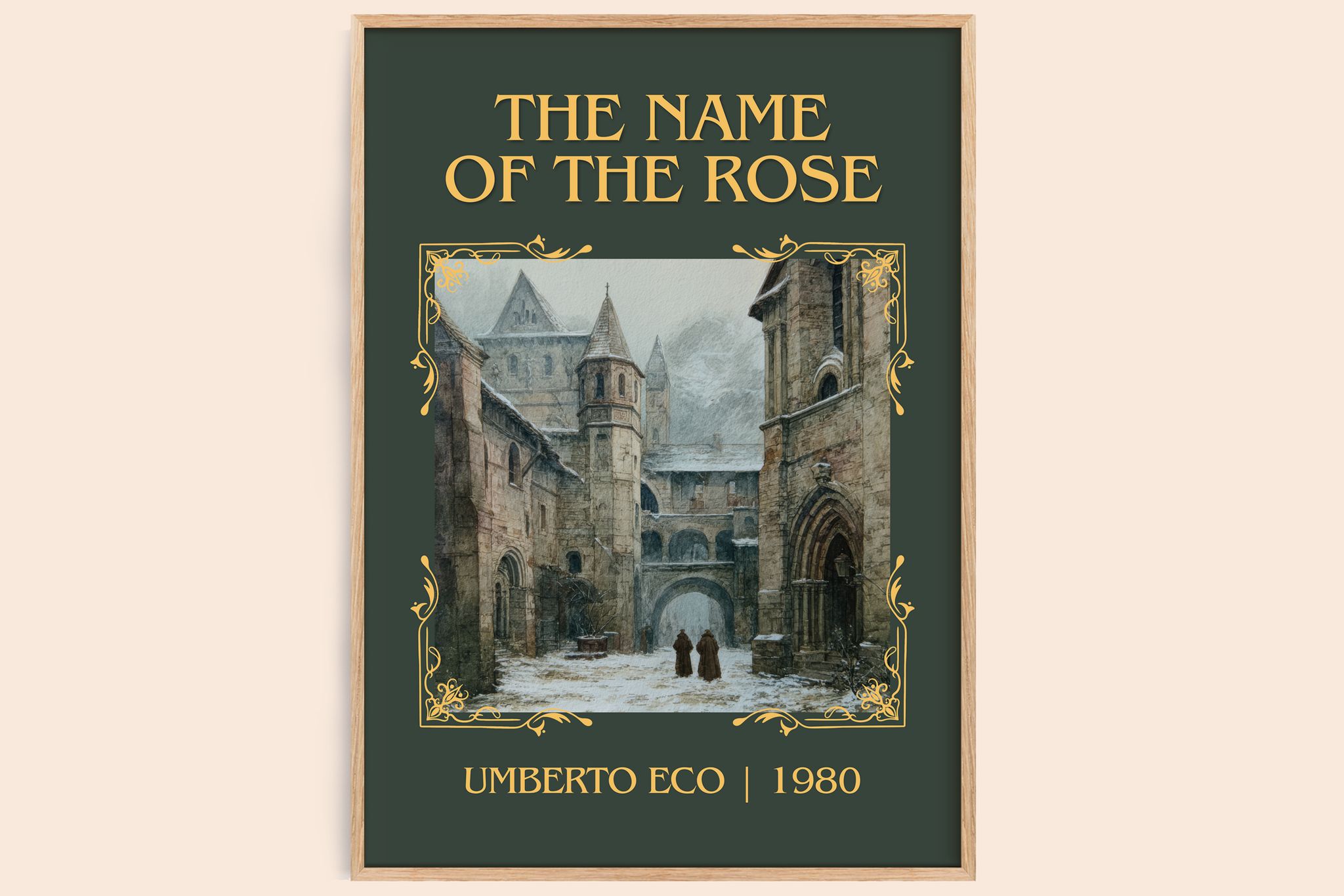The Name of the Rose Classic Book Art Print by Umberto Eco