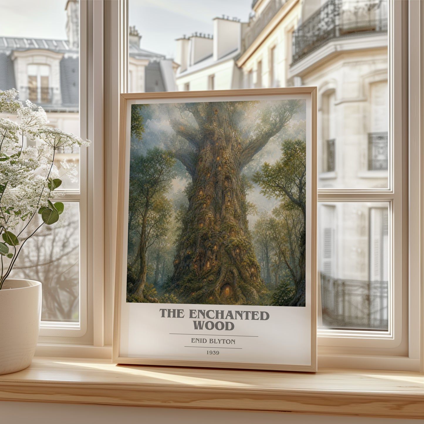 The Enchanted Wood book cover poster colour and style options – Enid Blyton book art