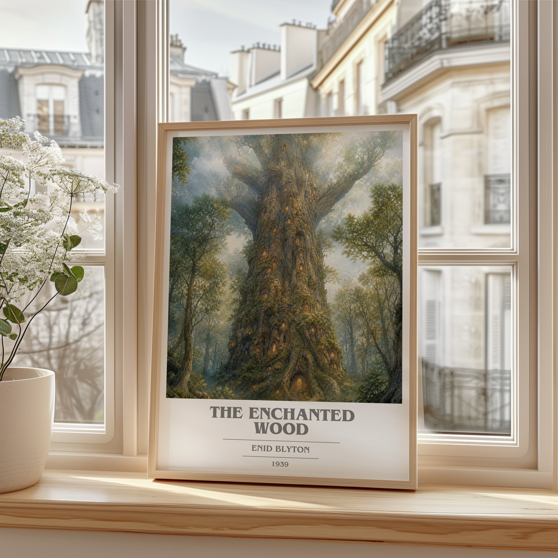 The Enchanted Wood book cover poster colour and style options – Enid Blyton book art