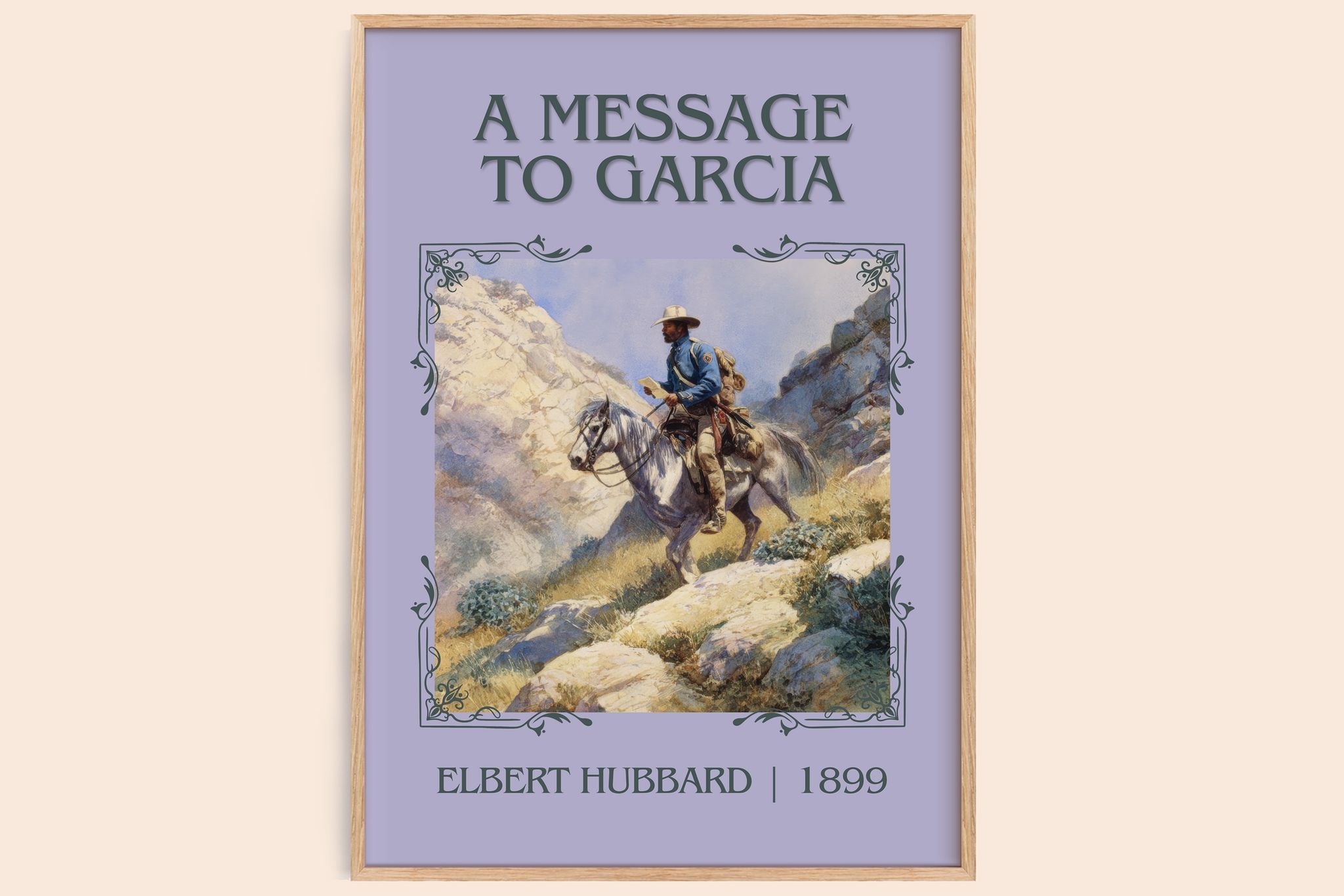 A Message to Garcia Classic Book Art Print by Elbert Hubbard