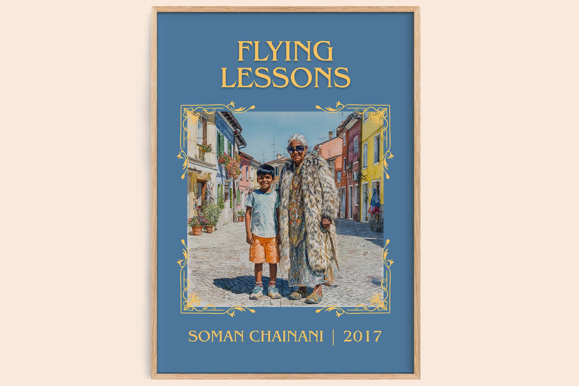 Flying Lessons classic book art book poster by Soman Chainani – framed literary art print