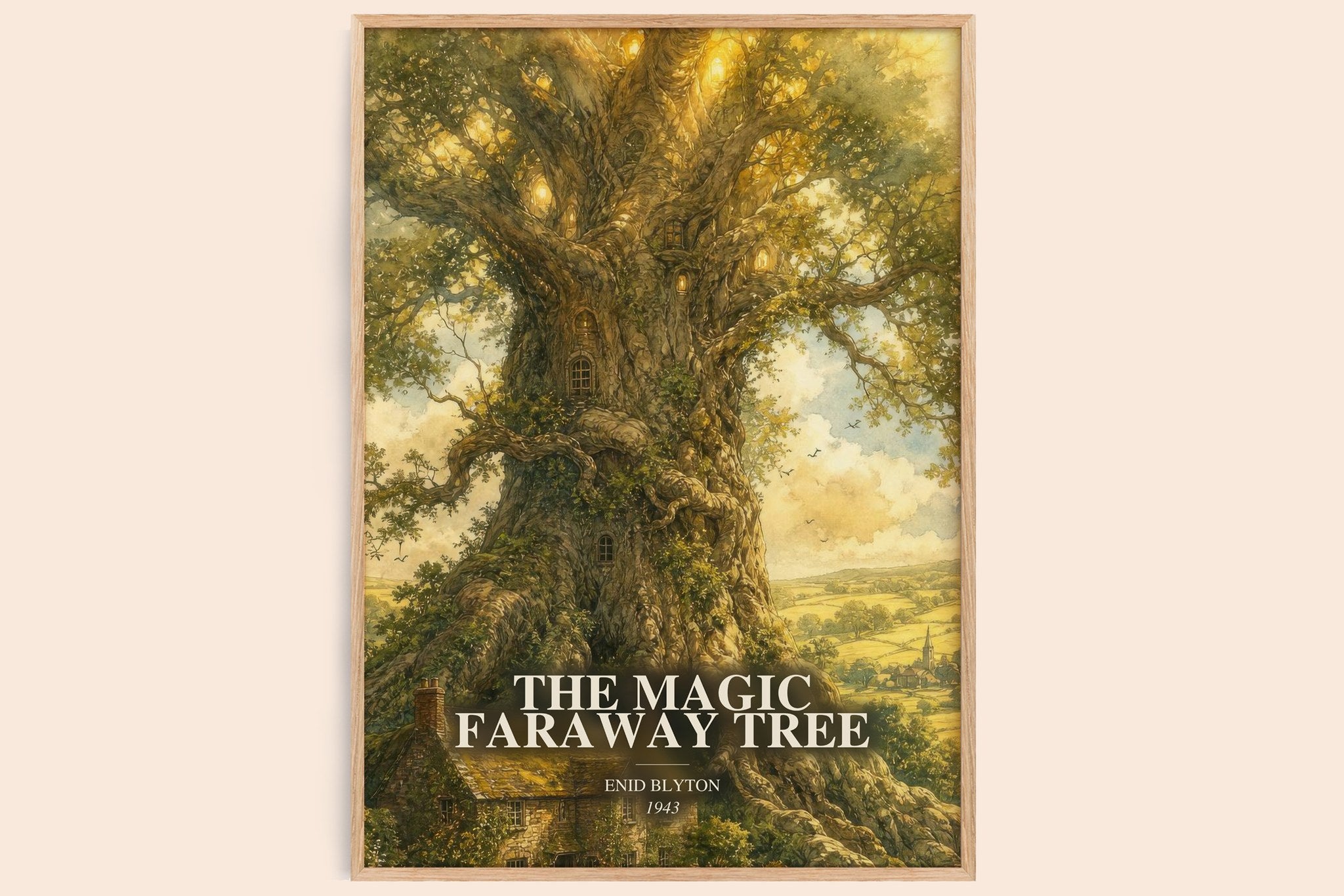 The Magic Faraway Tree Book Watercolour Illustration by Enid Blyton