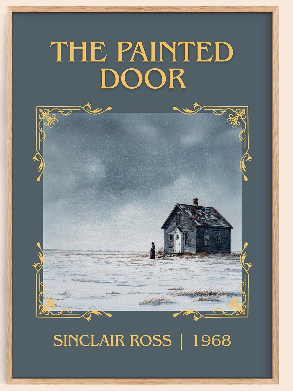 The Painted Door classic book art book poster by Sinclair Ross – framed literary art print