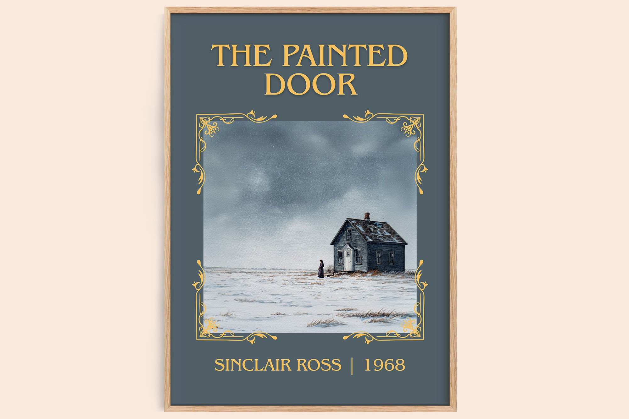 The Painted Door classic book art book poster by Sinclair Ross – framed literary art print