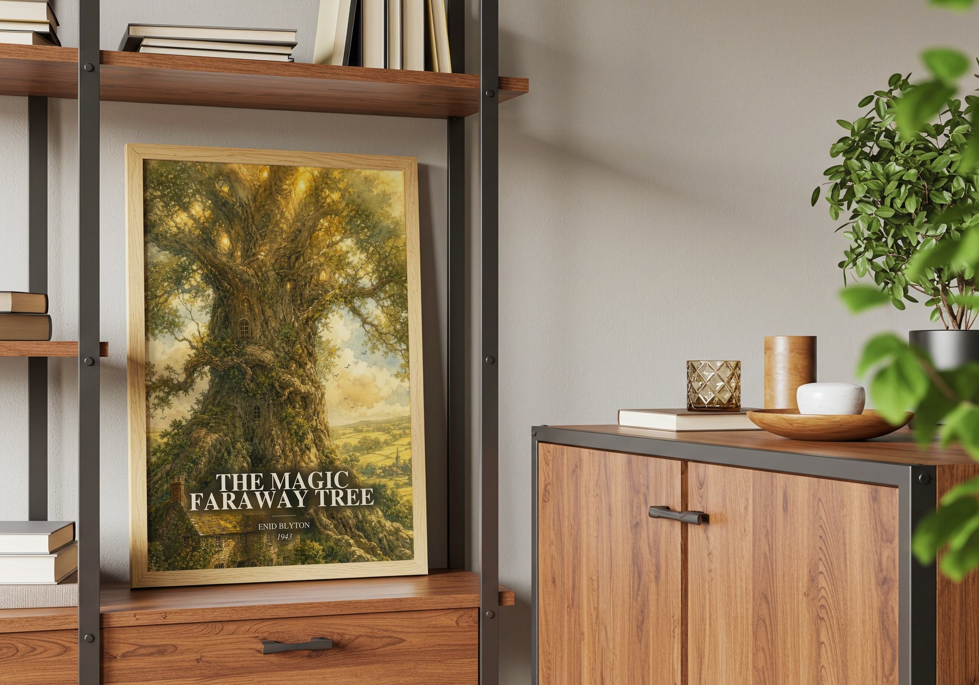 The Magic Faraway Tree book watercolour illustration paper finish options – matte satin gloss