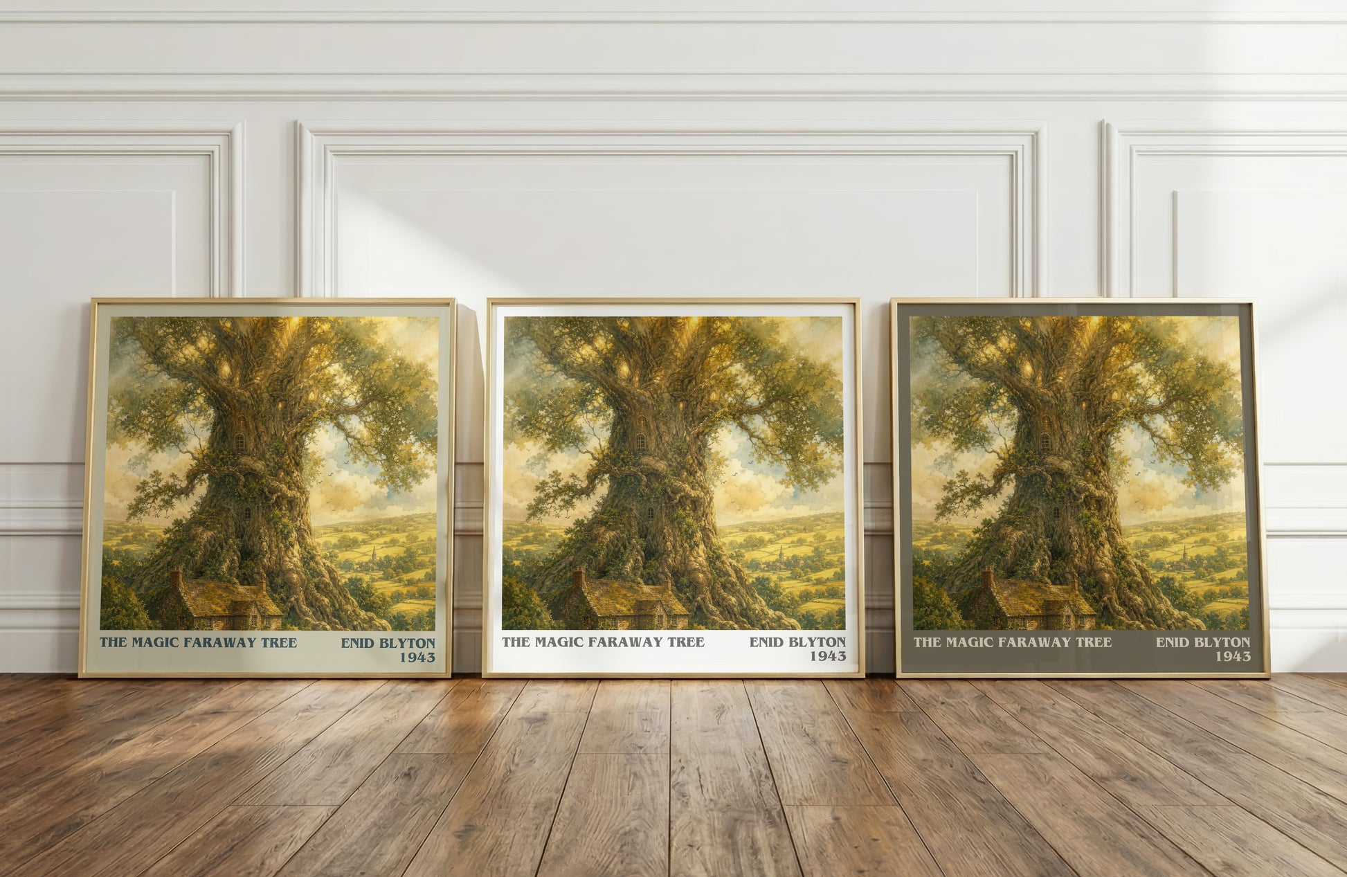 The Magic Faraway Tree literary art print colour and style options – Enid Blyton book art