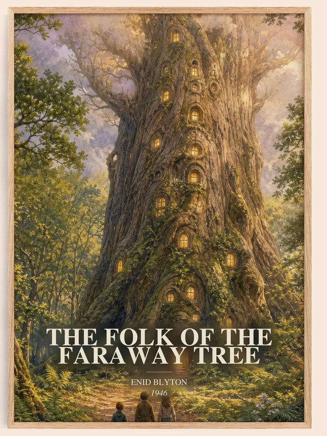 Folk Of The Faraway Tree Book Watercolour Illustration by Enid Blyton