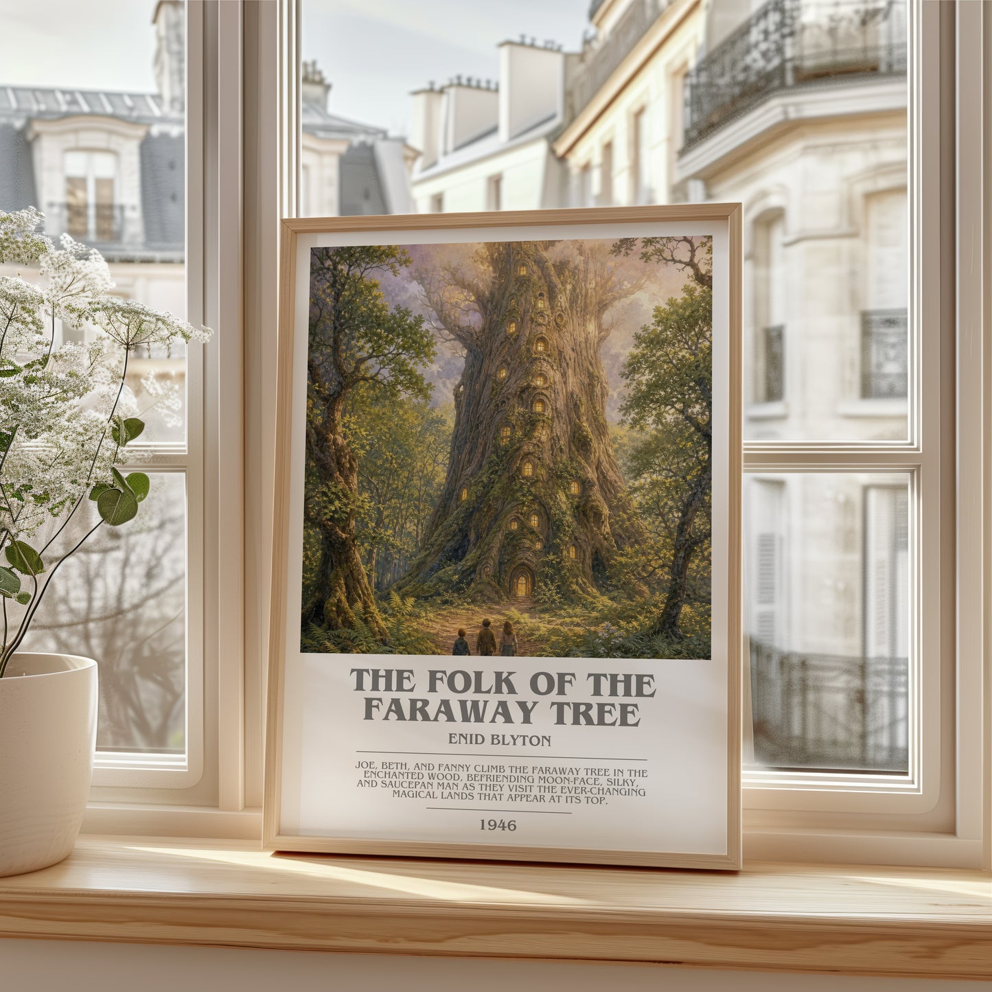 The Folk Of The Faraway Tree bookish poster colour and style options – Enid Blyton book art