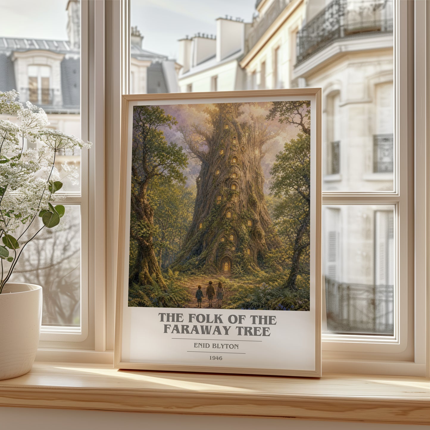 The Folk Of The Faraway Tree book cover poster colour and style options – Enid Blyton book art