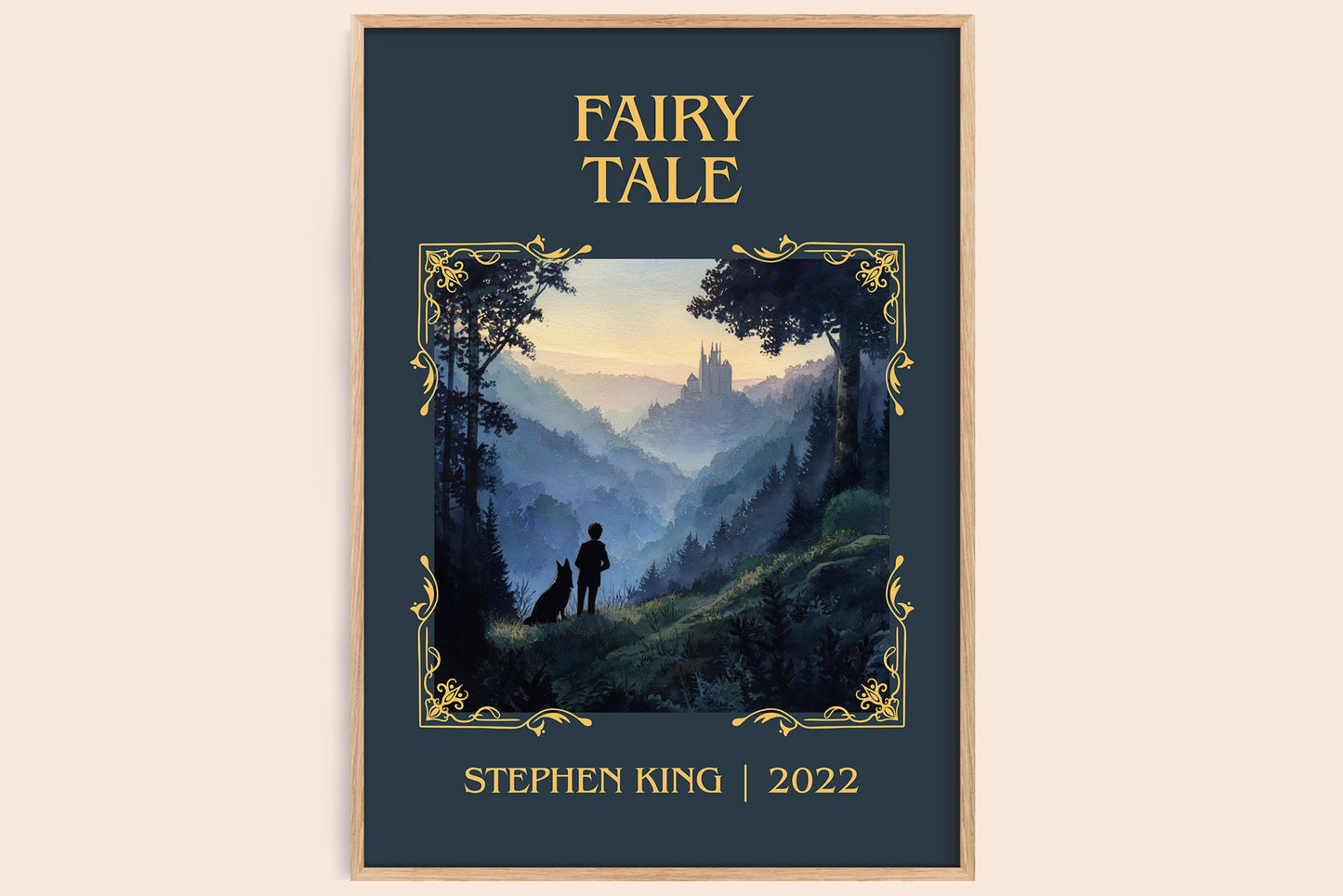 Fairy Tale classic book art book poster by Stephen King – framed literary art print