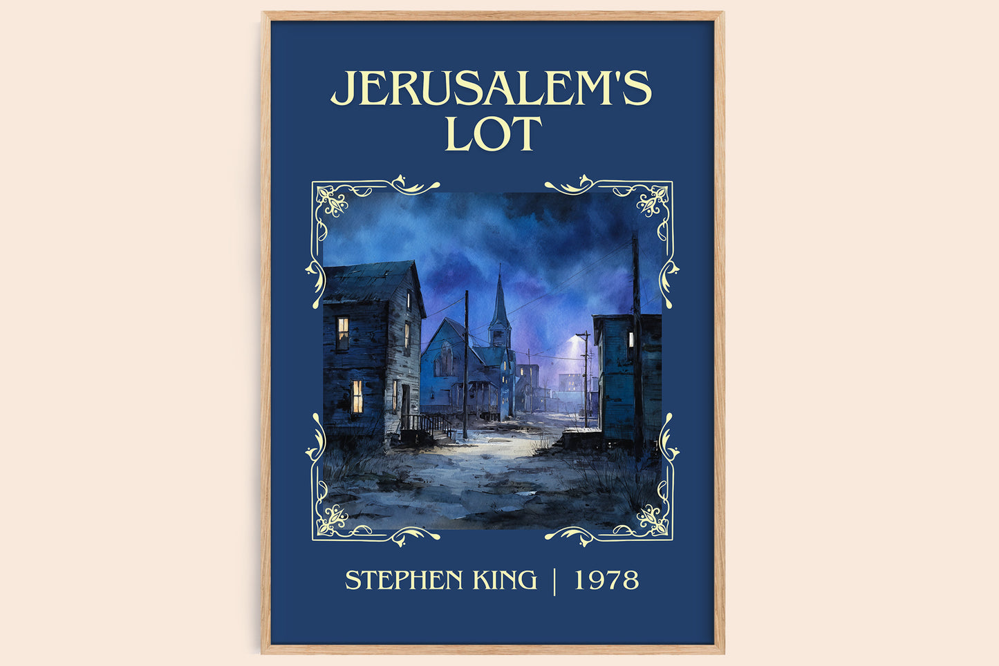 Jerusalem's Lot classic book art book poster by Stephen King – framed literary art print