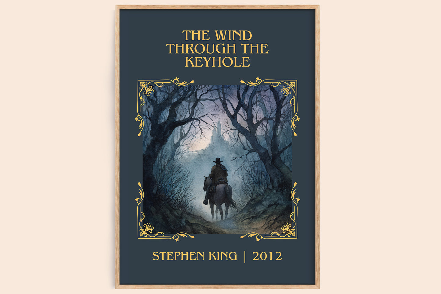 The Wind Through The Keyhole classic book art book poster by Stephen King – framed literary art print