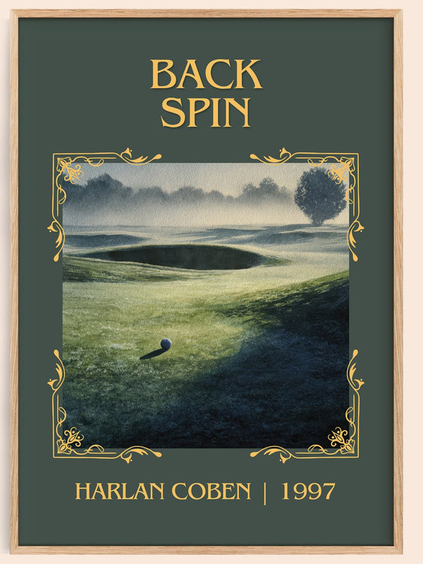Back Spin Classic Book Art Print by Harlan Coben – book poster