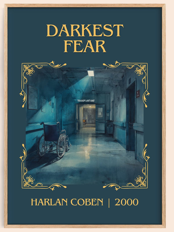 Darkest Fear Classic Book Art Print by Harlan Coben – book poster