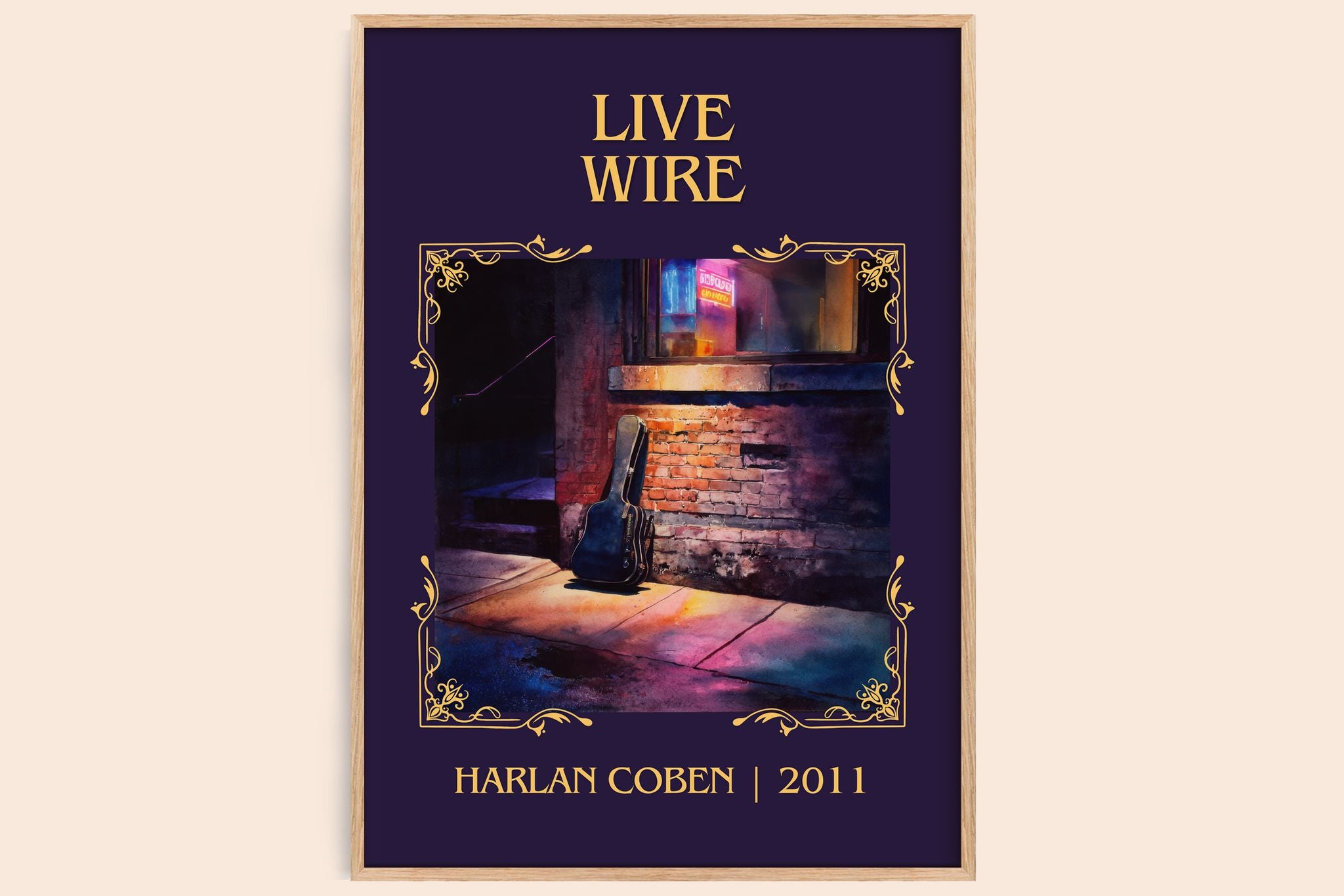 Live Wire Classic Book Art Print by Harlan Coben