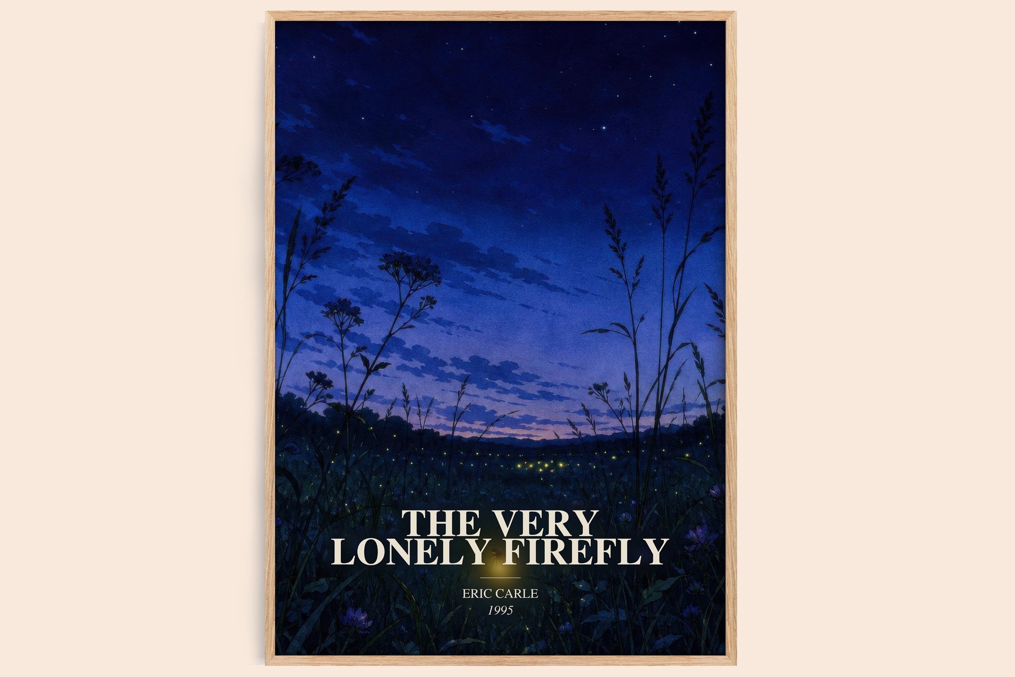 The Very Lonely Firefly Book Watercolour Illustration by Eric Carle