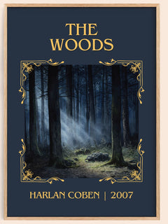 The Woods Classic Book Art Print by Harlan Coben – book poster