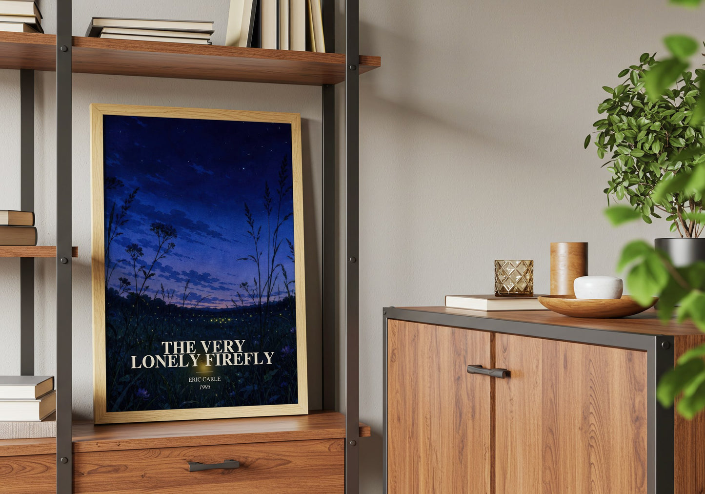 The Very Lonely Firefly book watercolour illustration paper finish options – matte satin gloss