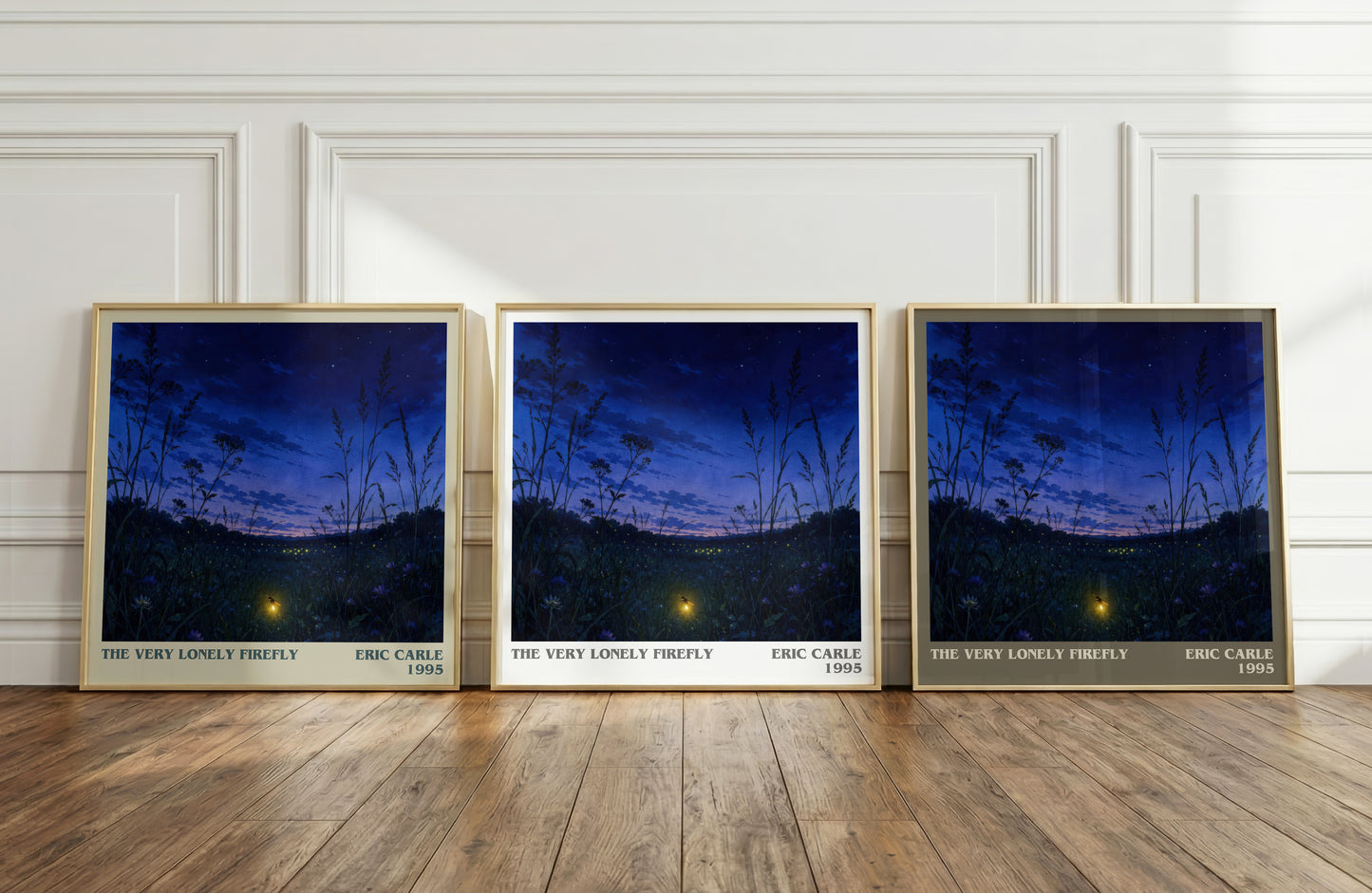 The Very Lonely Firefly literary art print colour and style options – Eric Carle book art