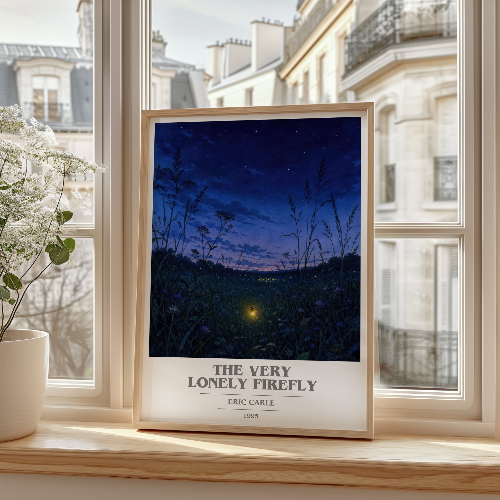 The Very Lonely Firefly book cover poster colour and style options – Eric Carle book art