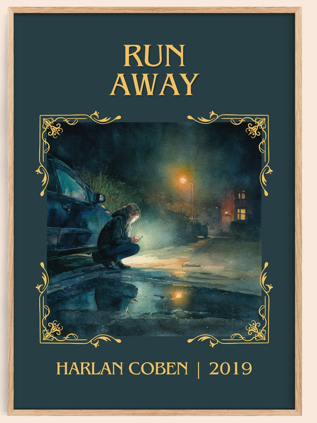 Run Away Classic Book Art Print by Harlan Coben