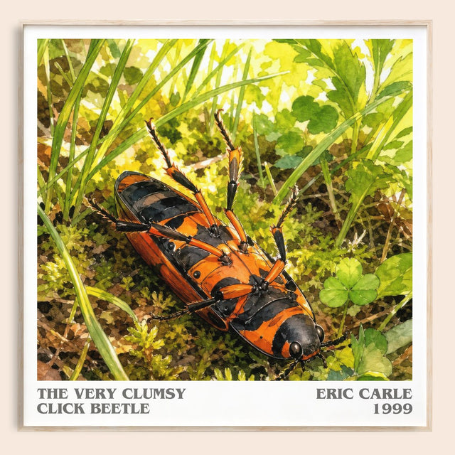 The Very Clumsy Click Beetle Literary Art Print by Eric Carle