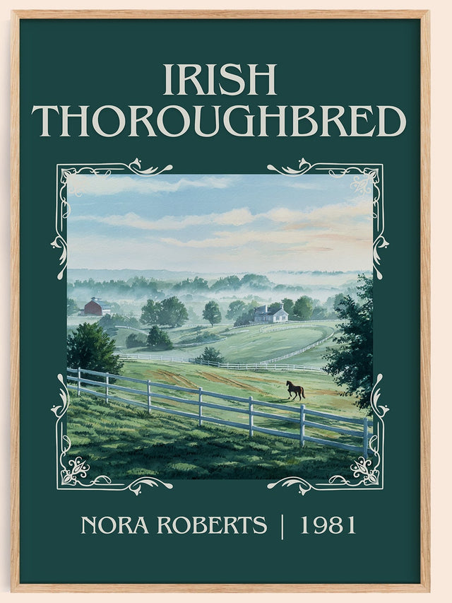 Irish Thoroughbred Classic Book Art Print by Nora Roberts