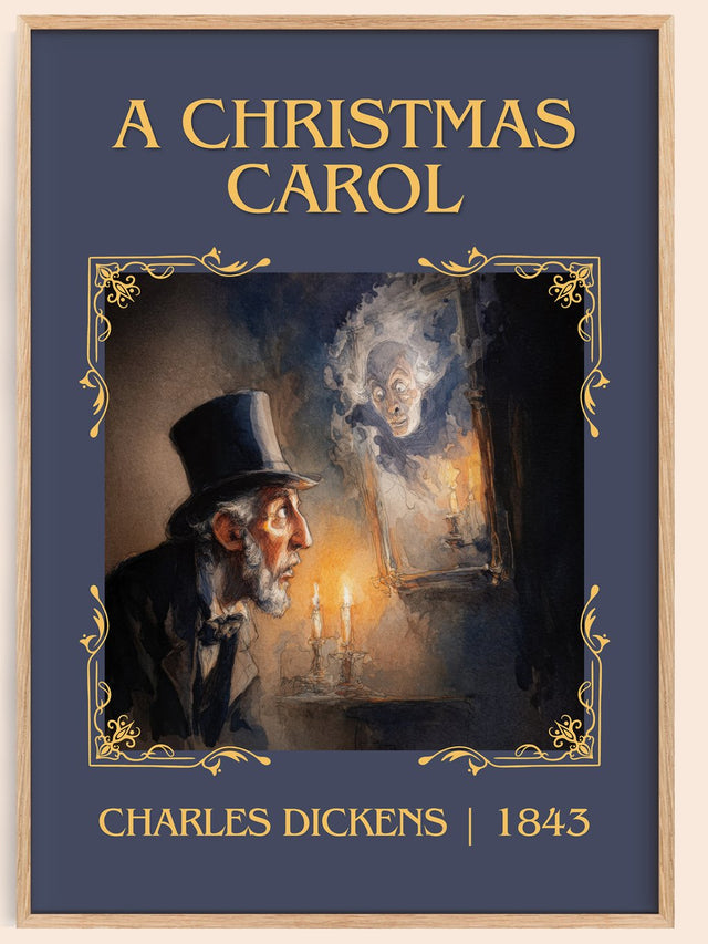 A Christmas Carol Classic Book Art Print by Charles Dickens