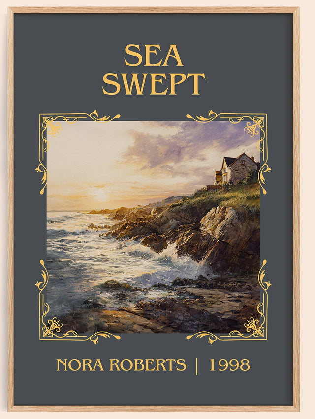 Sea Swept Classic Book Art Print by Nora Roberts