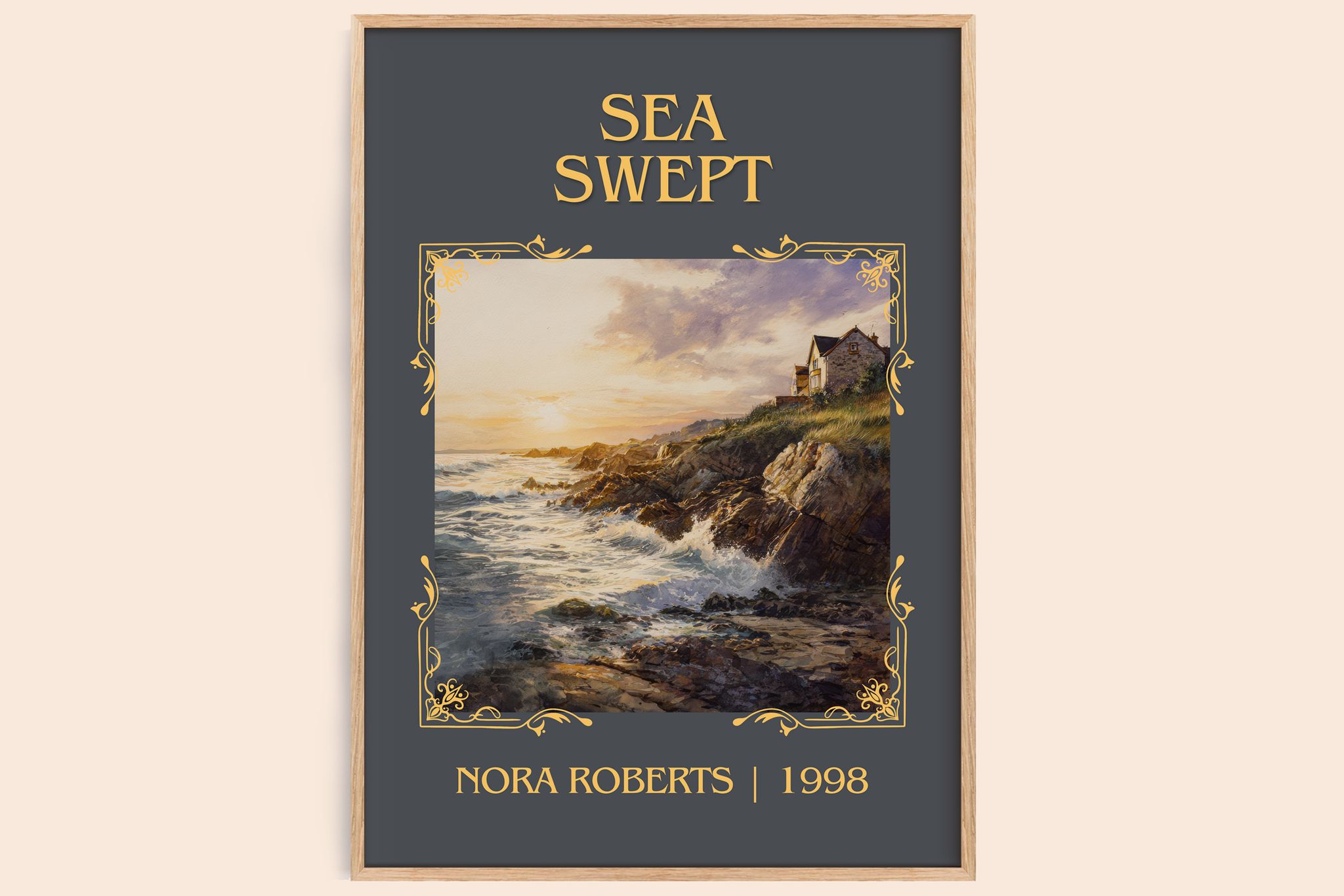 Sea Swept Classic Book Art Print by Nora Roberts