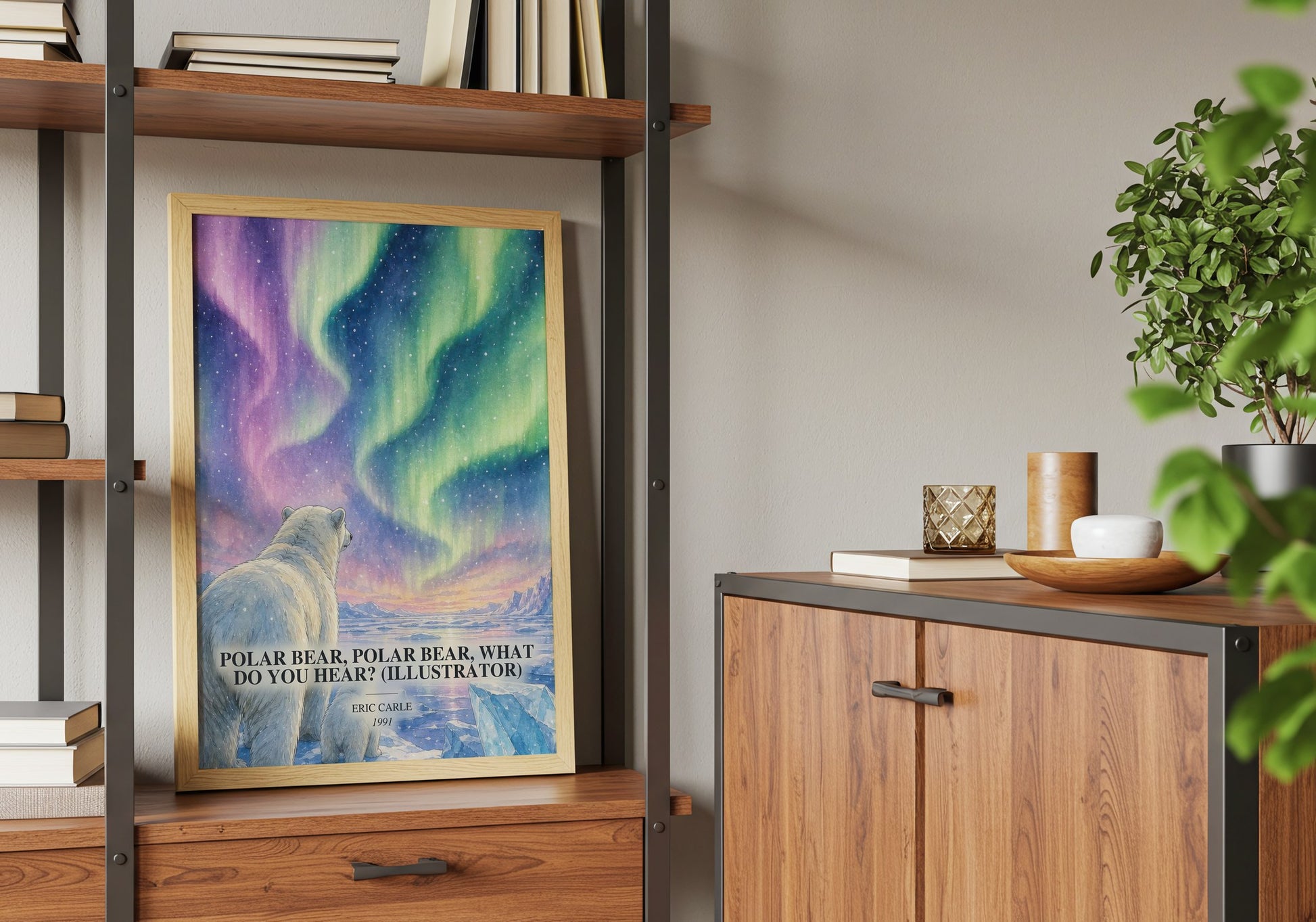 Polar Bear, Polar Bear, What Do You Hear? (Illustrator) book watercolour illustration paper finish options – matte satin